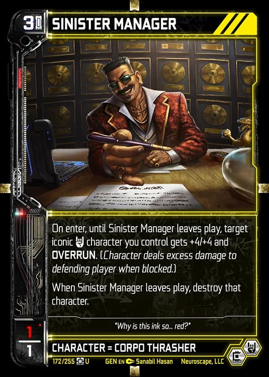 SINISTER MANAGER