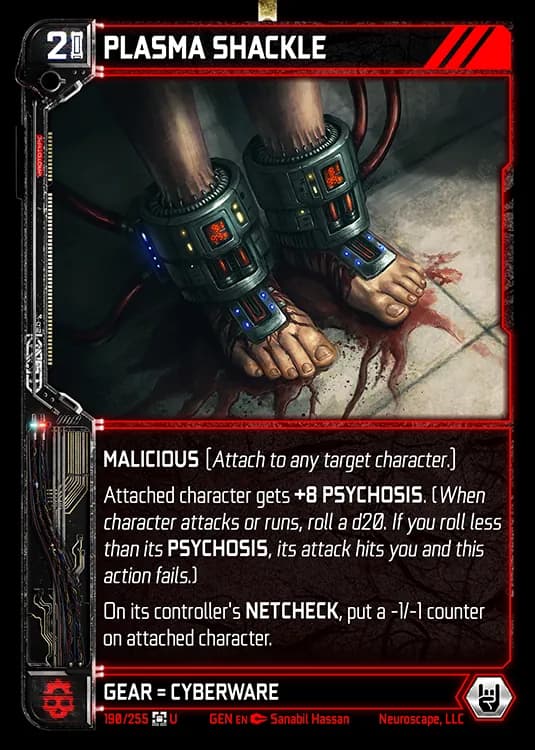 PLASMA SHACKLE